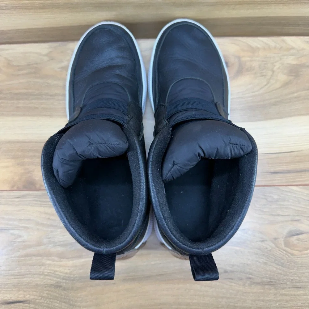 Sorel Out N About Plus Leather Ankle Boots Womens 10 Black‎ Waterproof Slip On